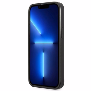 Guess SaffianoTriangle Logotips viedtālruņa apvalks iPhone 13 / 14 / 15 6.1" - sudraba