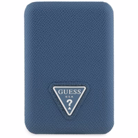 Guess Grained Triangle portatvais ladetajs ar MagSafe 5000mAh 15W USB-C - zils