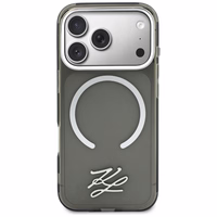 Karl Lagerfeld IML KL Script Logo MagSafe Maciņš for iPhone 17 Pro - melns