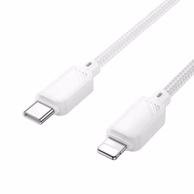 Kabelis USB C uz Lightning Hoco PD 27W 1 m X113 balts