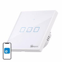 Viedais slēdzis WiFi + RF 433 Sonoff T2 EU TX (3 kanāli) atjaunināts