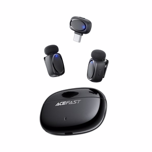 Acefast R2 Wireless Lavalier Microphones - Black