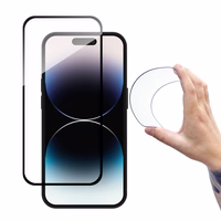Wozinsky pilna pārklājuma Flexi Nano Glass rūdītais stikls iPhone 14 Pro Max elastīgs ar melnu rāmi