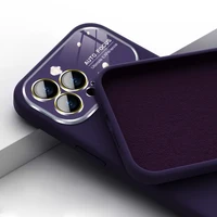 Mīksts silikona objektīva apvalks Iphone 14 Pro Max violeta