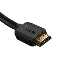 Baseus HDMI 2.0 kabelis 4K 60 Hz 3D HDR 18 Gbps 1 m melns (CAKGQ-A01)