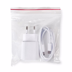 Samsung EP-TA200EWE USB-A 15W sienas lādētājs ar EP-DR140AWE USB-A - USB-C kabeli (OOB Bulk - aizstājējiepakojums) - balts