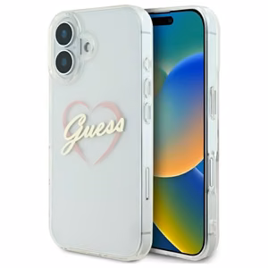 Guess IML Sirds apvalks viedtālrunim iPhone 16 Plus - caurspīdīgs