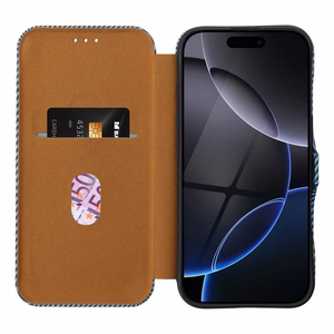 FOLIO Sānu magnētiskais grāmatas apvalks IPHONE 14 PRO MAX zils
