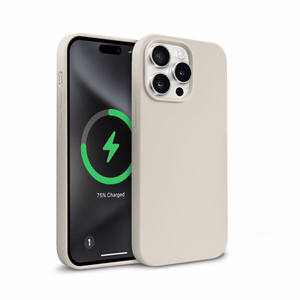 Crong Color Cover Magnetic MagSafe vāciņš ierīcei iPhone 15 Pro Max, akmens bēšs