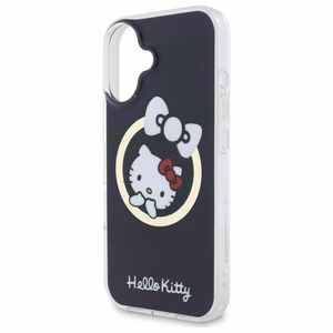 Hello Kitty IML Jautrā lente magnētiskais iPhone 16 viedtālruņa apvalks - melns