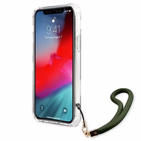 Guess GUHCP12LKSARKA iPhone 12 Pro Max 6.7" zaļš/haki cietais apvalks Camo kolekcija