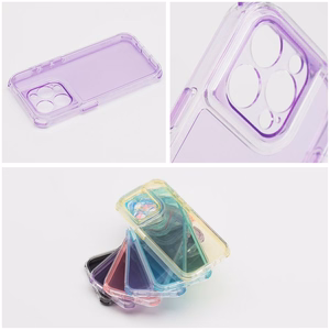 MATRIX caurspīdīgs viedtālruņa apvalks IPHONE 11 gaiši violets