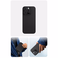 Benks Magnētiskais aizsargapvalks Air Kevlar ar PC rāmi 600D (E065) paredzēts iPhone 16 Pro melns