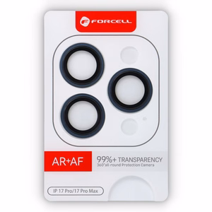 Forcell Premium Kameras lēcas grūdētā stikla aizsargs - domāts iPhone 17 Pro / 17 Pro Max zilais