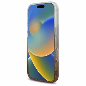 Guess IML Spīdumu gradients Magnētiskais viedtālruņa apvalks iPhone 16 Pro - brūns