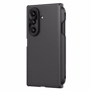 Nillkin Super Frosted Shield Fold viedtālruņa apvalks priekš Samsung Galaxy Z Fold 7 ar S Pen Space - melns