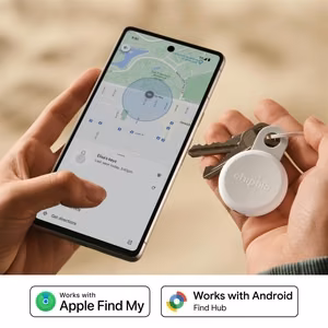 Chipolo LOOP – uzlādējams Bluetooth izsekotājs ar silikona cilpu iOS & Android, Chalk