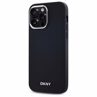 DKNY Vienkāršs logotips Magnētiskais viedtālruņa apvalks iPhone 14 Pro Max - melns