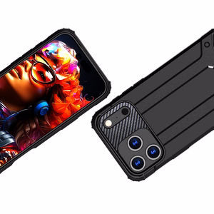 Hybrid Armor Case for iPhone 17 Pro - Black