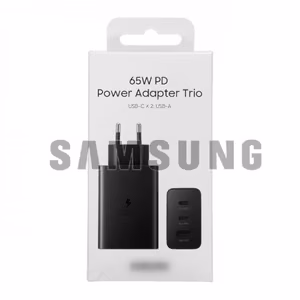 Charger Samsung "TRIO" EP-T6530NBEGEU black 65W / 100% Genuine
