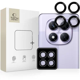 Tech-Protect Camring Pro+ kameras vāciņš Xiaomi Redmi Note 14 Pro 5G / Poco X7 5G, melns