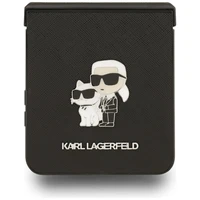 KARL LAGERFELD viedtālruņa apvalks SAMSUNG Z Flip7 KLHCZF7SAPKCNPK (Saffiano KC PIN) melns