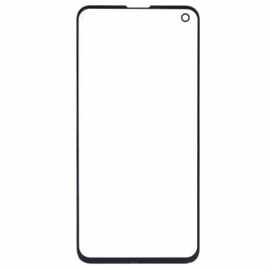 Ārējais ekrāna stikls priekš Samsung G970 S10e, melns, HQ