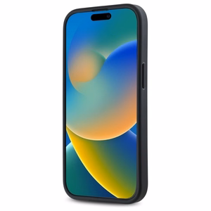 DKNY Quilted Stack Logo viedtālruņa apvalks iPhone 14 - melns