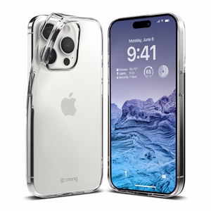 Crong Crystal Slim Cover vāciņš ierīcei iPhone 15 Pro Max, caurspīdīgs