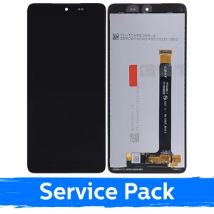 LCD Displejs Saderīgs ar Samsung G525 Xcover 5 Melns (Service Pack)