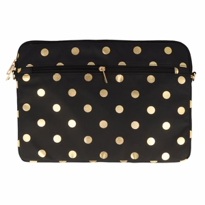 Wonder portatīvā datora apvalks 13–14 collas zeltains ar punktiem