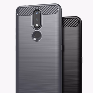 Oglekļa apvalks elastīgs pārsegs TPU viedtālruņa apvalks Nokia 2.4 melns