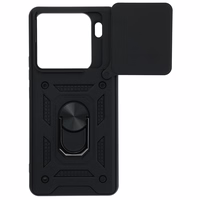 Slide Camera Armor viedtālruņa apvalks Xiaomi 15 Pro 5G melns