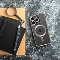 ELECTRO MAG COVER viedtālruņa apvalks saderīgs ar Magnētisko IPHONE 15 Pro pelēks titāna