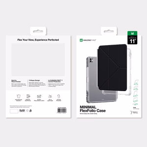 AmazingThing Minimal maciņš iPad Pro M5 11", melns