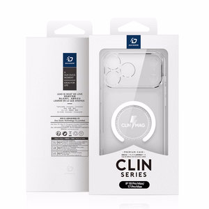 DUX DUCIS CLIN MAG aizsargvāciņš ierīcei iPhone 18 Pro Max / 17 Pro Max, saderīgs ar MagSafe, krāsa – caurspīdīga