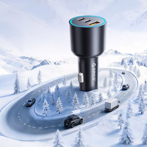 Orico HyperDrive 165W USB-A + 2x USB-C auto lādētājs - melns