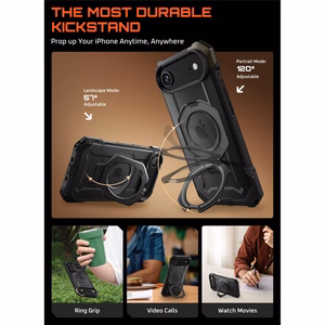 Viedtālruņa apvalks Supcase UB Grip Mag MagSafe iPhone 17 Air - melns