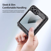 DUX DUCIS apvalks FITT SAMSUNG Z Z FLIP 7 FE/W25 FLIP/ Z FLIP 6 melna