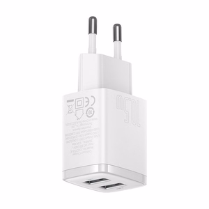 Baseus lādētājs Compact 2 x USB balts 10,5w
