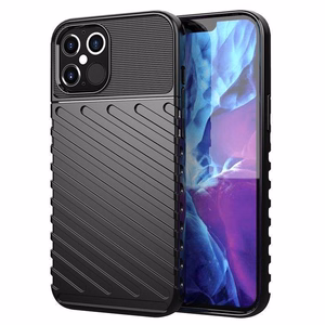 Thunder viedtālruņa apvalks iPhone 14 Pro Max melns