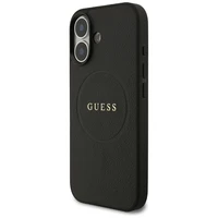 Guess Graudains Gredzens Magnētiskais viedtālruņa apvalks iPhone 17 - melns