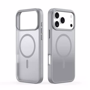 DUX DUCIS apvalks YIND saderīgs ar MagSafe, paredzēts IPHONE 17 PRO, pelēks