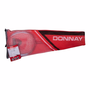 Donnay 6 daļu badmintona komplekts futrālī, sarkans