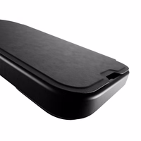 Puro Book Mag Magnētiskais ādas apvalks ar vāciņu un kartes slotu iPhone 16 Pro - melns