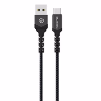 Kabelis Blavec Cable Raptor pīts - USB uz Type-C - 3A 0,5 m Apple CarPlay/Android Auto (CRA-UC3BG05) melns-pelēks