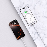 Tech-Protect PB33 LifeMag MagSafe 5000mAh Portatīvais lādētājs (m) - sudraba