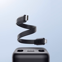 Joyroom JR-W13 5000mAh Bezvadu Portatīvais lādētājs Apple Watch + USB-C un Lightning - melns