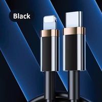 USAMS Kabelis U63 USB-C na Lightning 1,2m20W PD Fast Charge melns SJ484USB01 (US-SJ484)