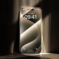 Benks Rūdīts stikls Arc Shield Pilna Pārklājums (GA61) Iphone 15 Pro melns